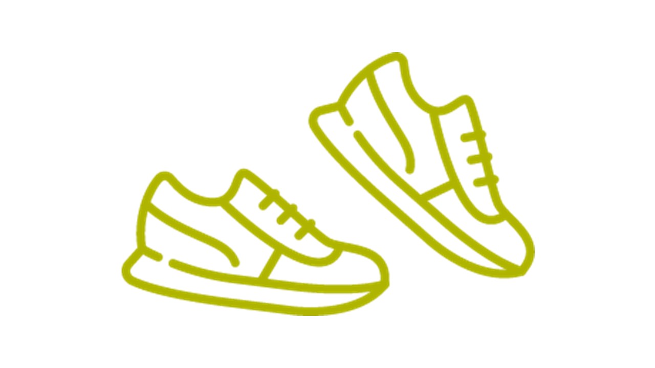Green trainer icon
