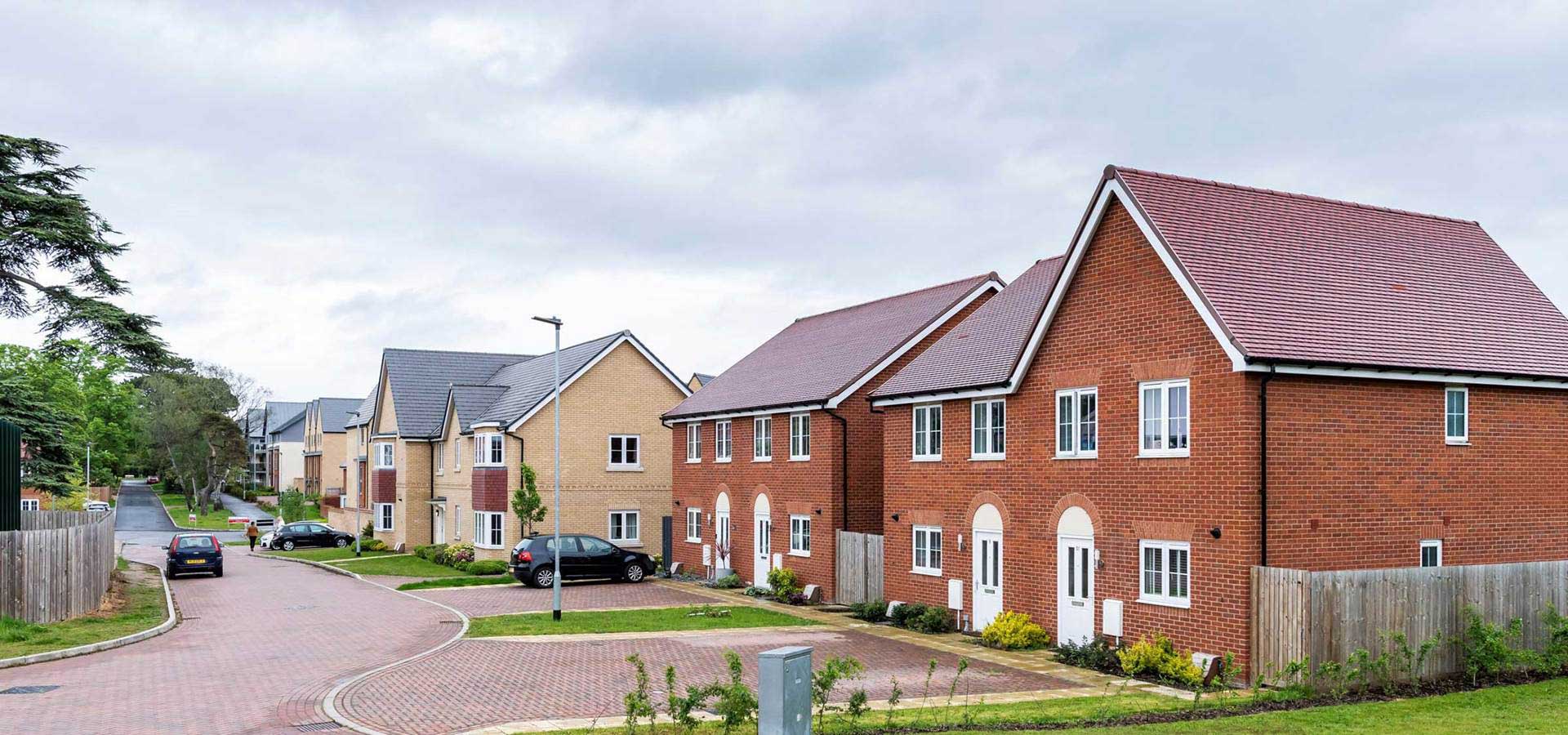 Housing estate street view