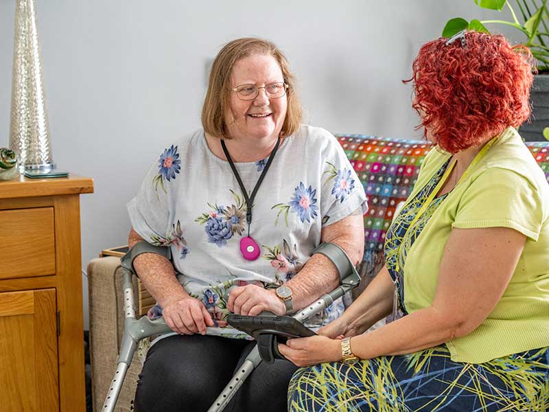 Customer and Housing Officer at home