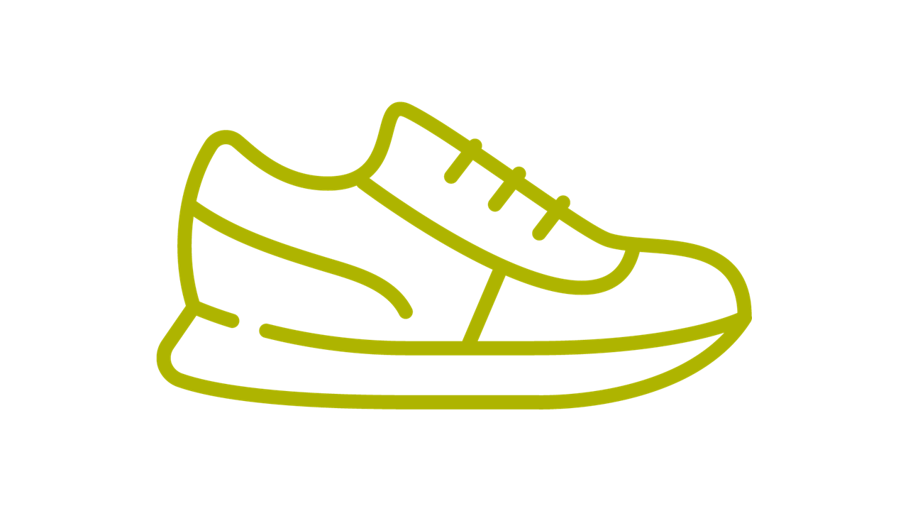 Green trainer icon