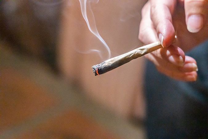 smoking cannabis
