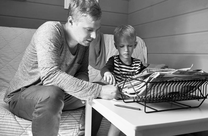Reading to a child