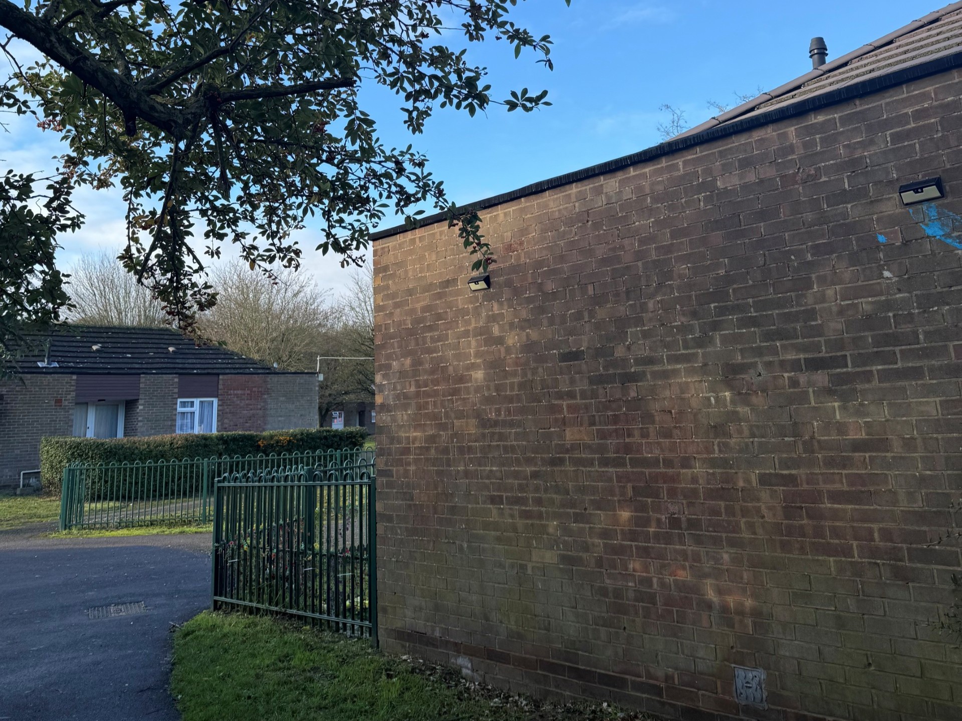 Image of new solar lights and path at Barnham