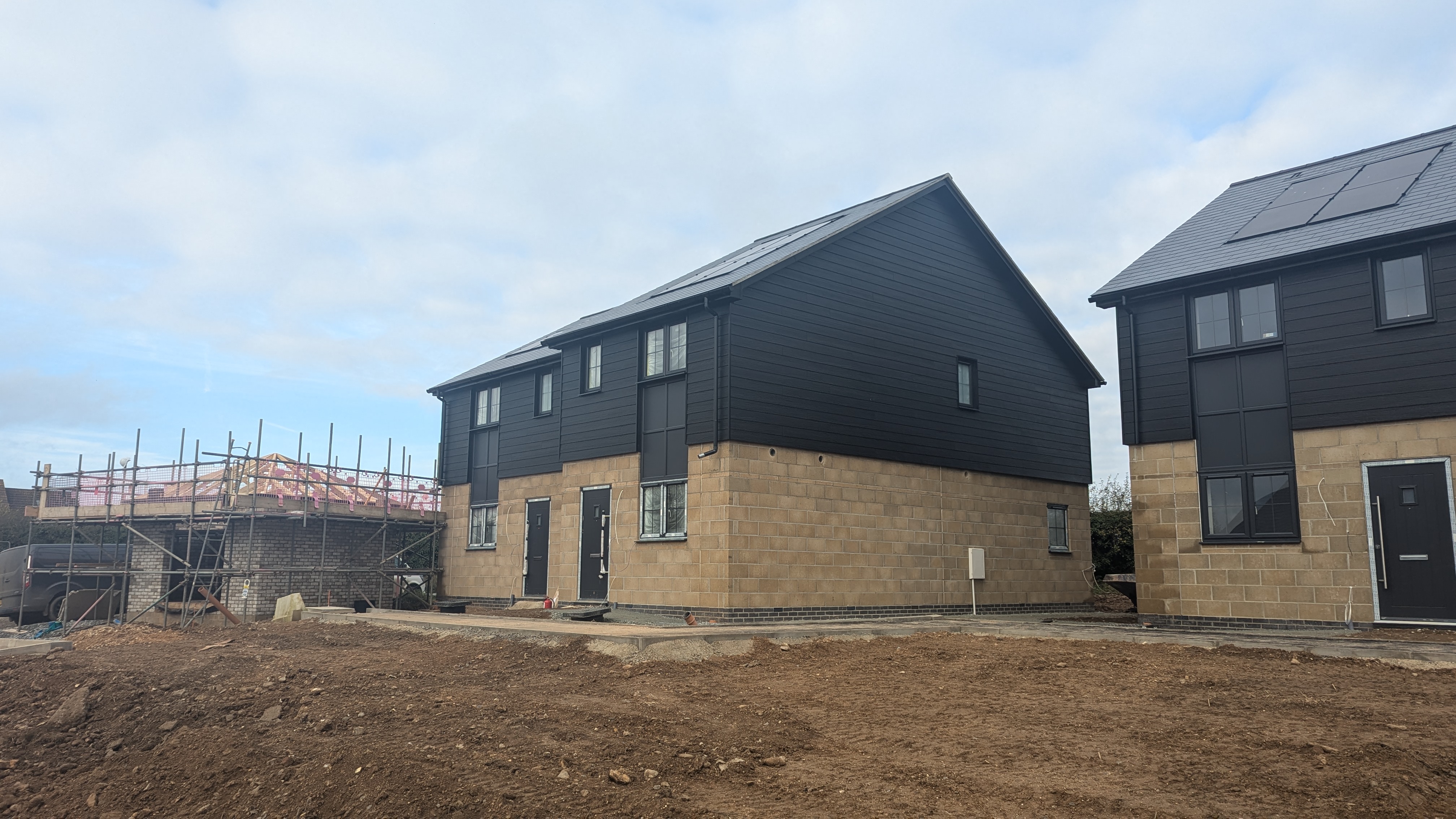 Some of the new homes at Stiffkey Road in Warham