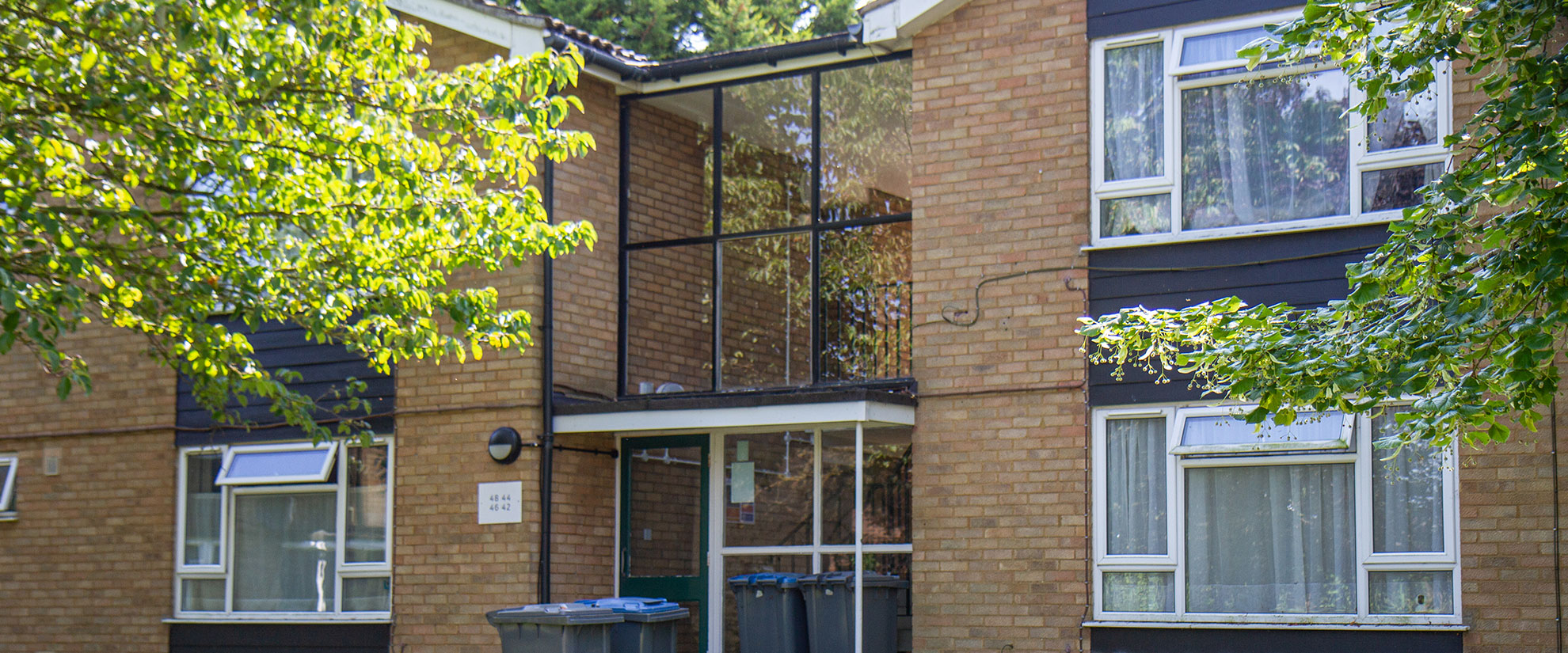 Outside of block of flats