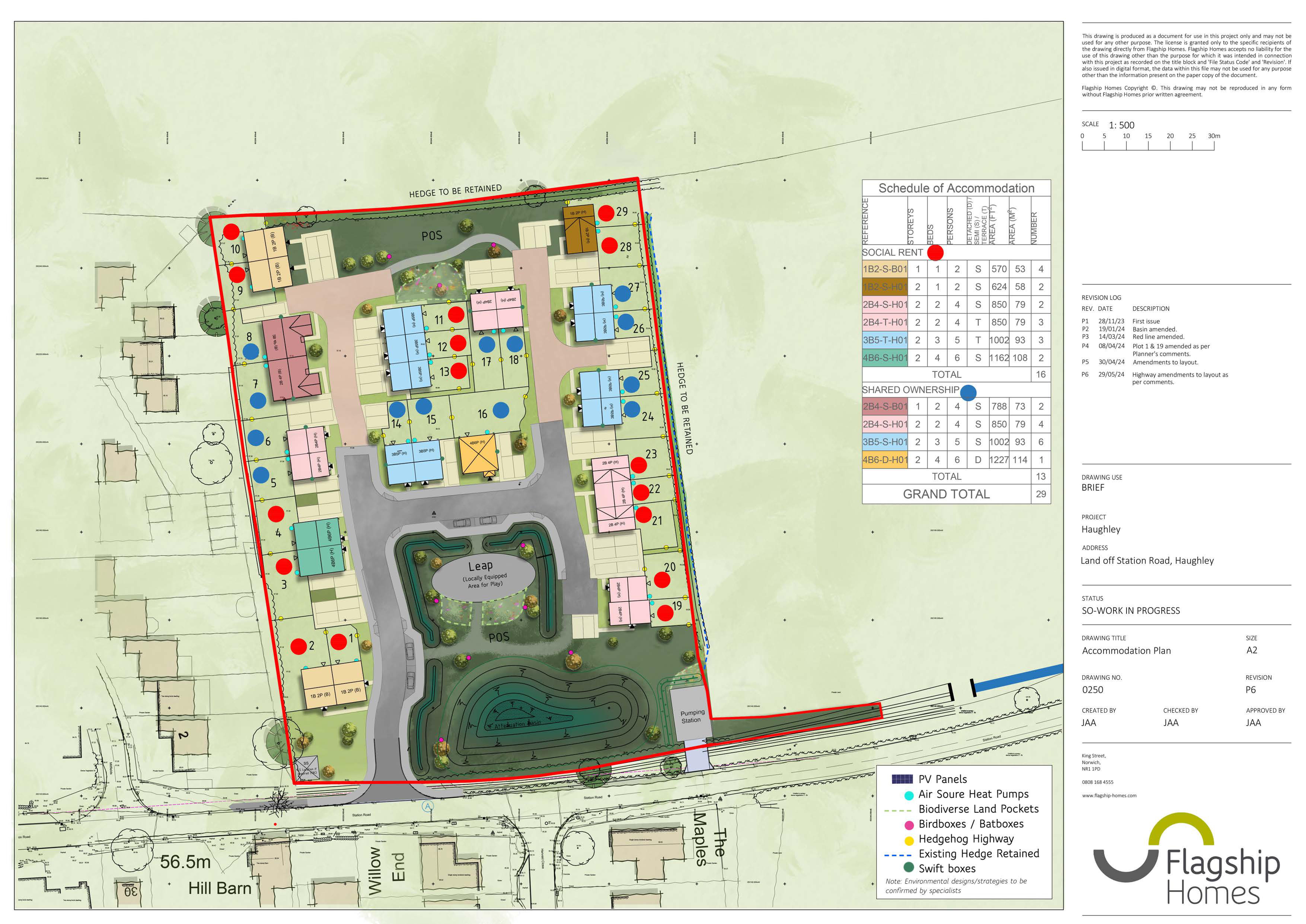 Haughley site map