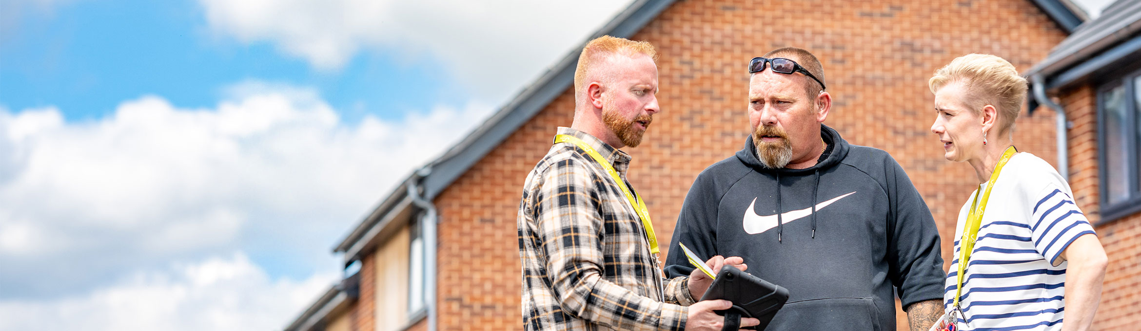 customer with housing officers