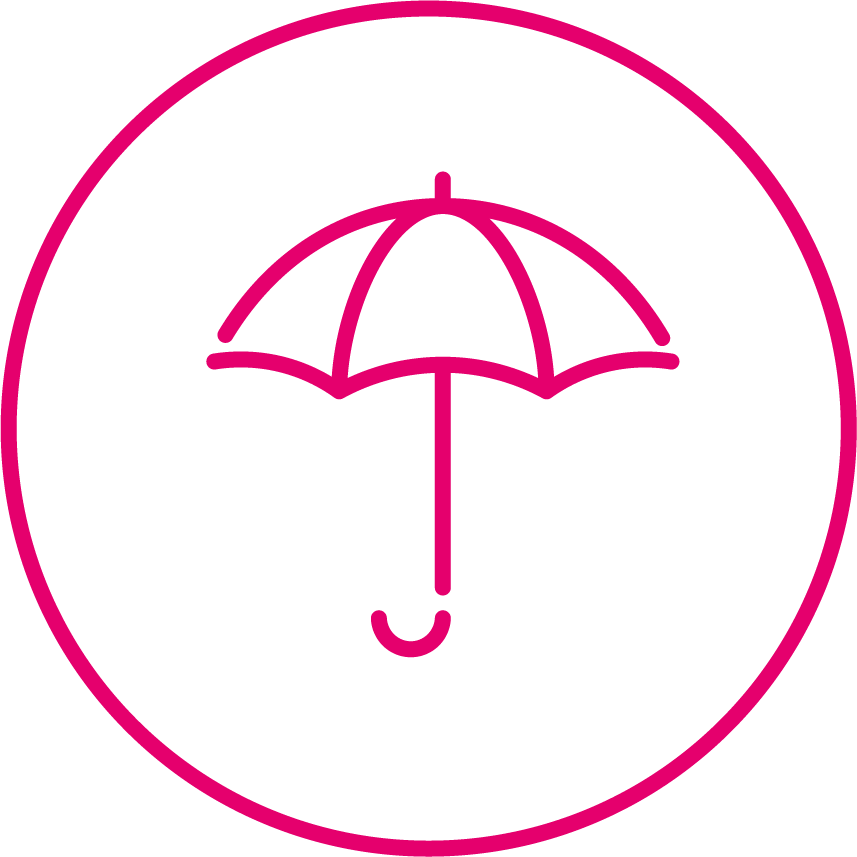 Pink umbrella
