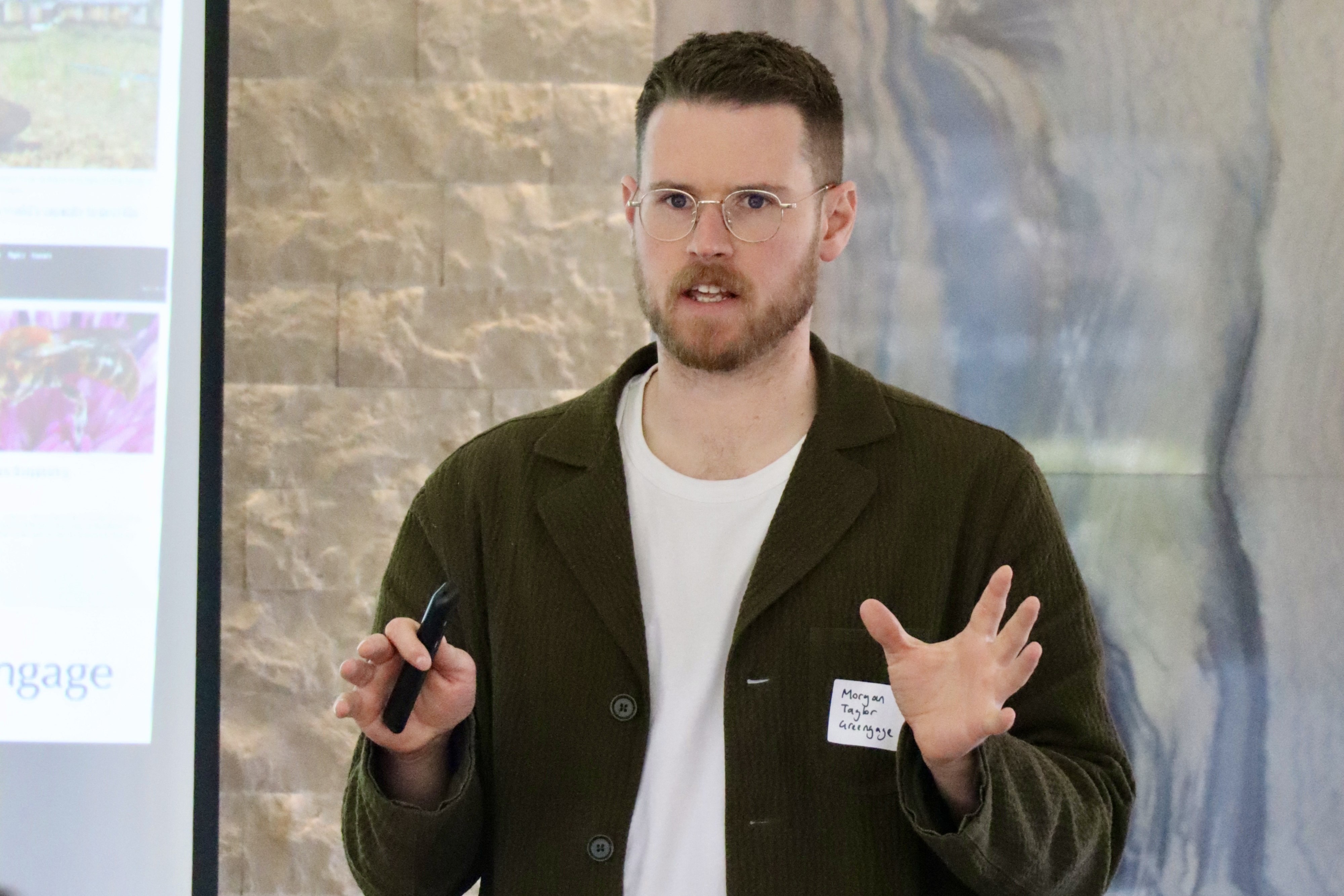 Morgan Taylor from Greengage Environmental was among the guest speakers at the biodiversity summit at Pensthorpe
